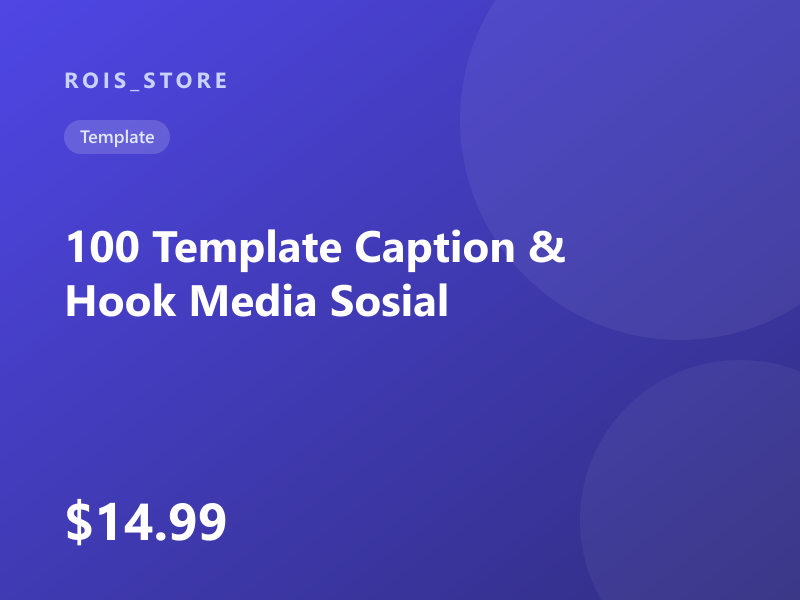 100 Template Caption & Hook Media Sosial