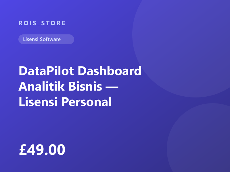 DataPilot Dashboard Analitik Bisnis — Lisensi Personal