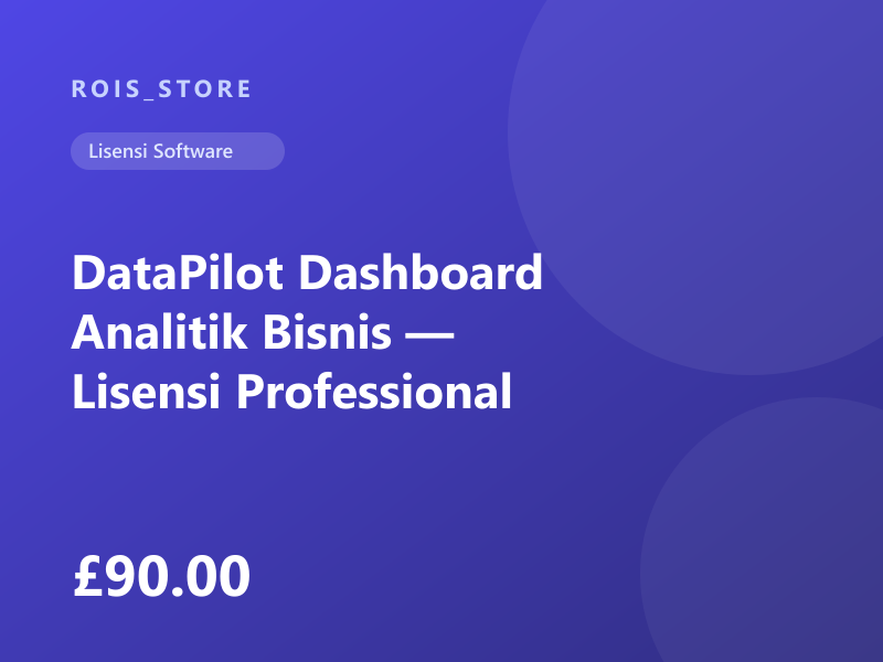 DataPilot Dashboard Analitik Bisnis — Lisensi Professional