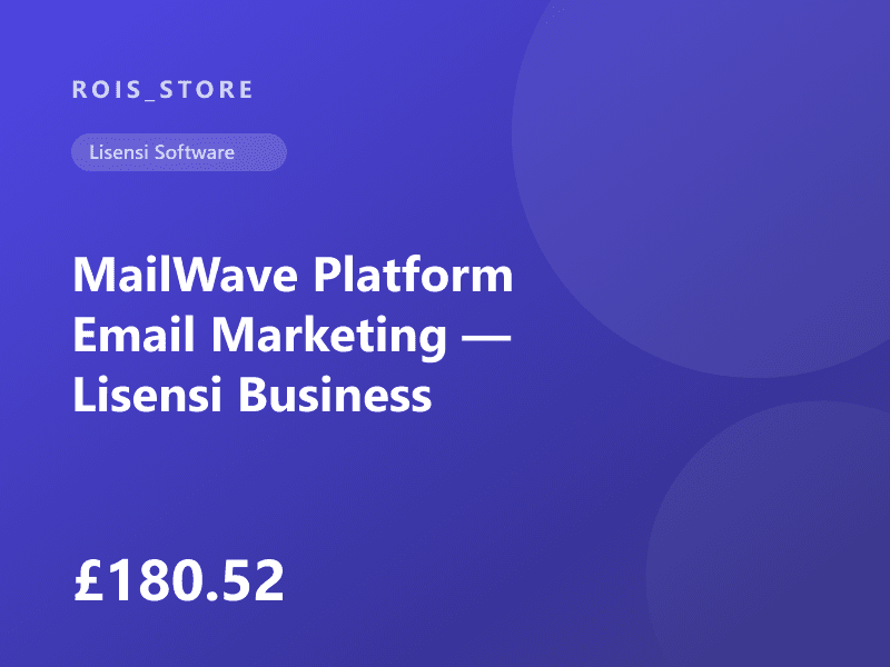 MailWave Platform Email Marketing — Lisensi Business