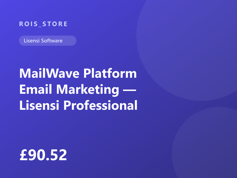 MailWave Platform Email Marketing — Lisensi Professional